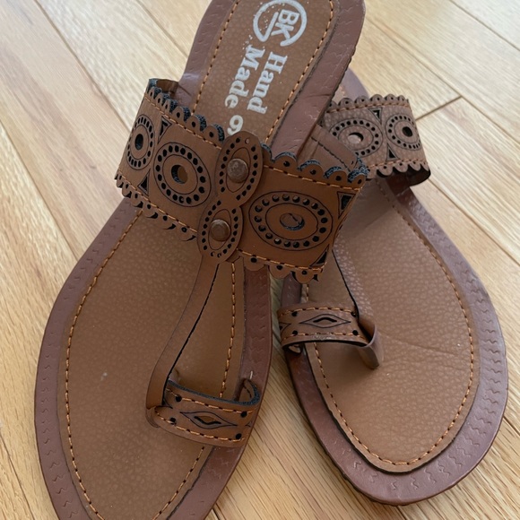 New Hand made leather sandals size 6-7 - Picture 3 of 6